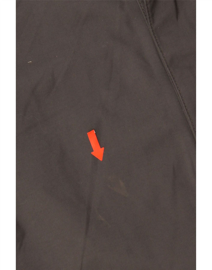 Jaqueta de chuva masculina Jack Wolfskin Reino Unido 36/38 cinza médio colorblock poliamida