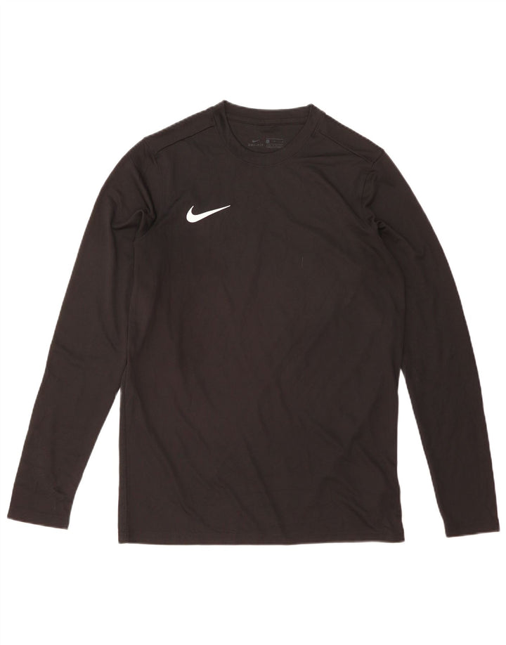 Nike Mens Dri Fit Top Manga Longa Médio Poliéster Preto