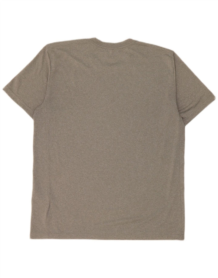 Camiseta Nike Masculina Dri Fit Top Grande Cinza Poliéster