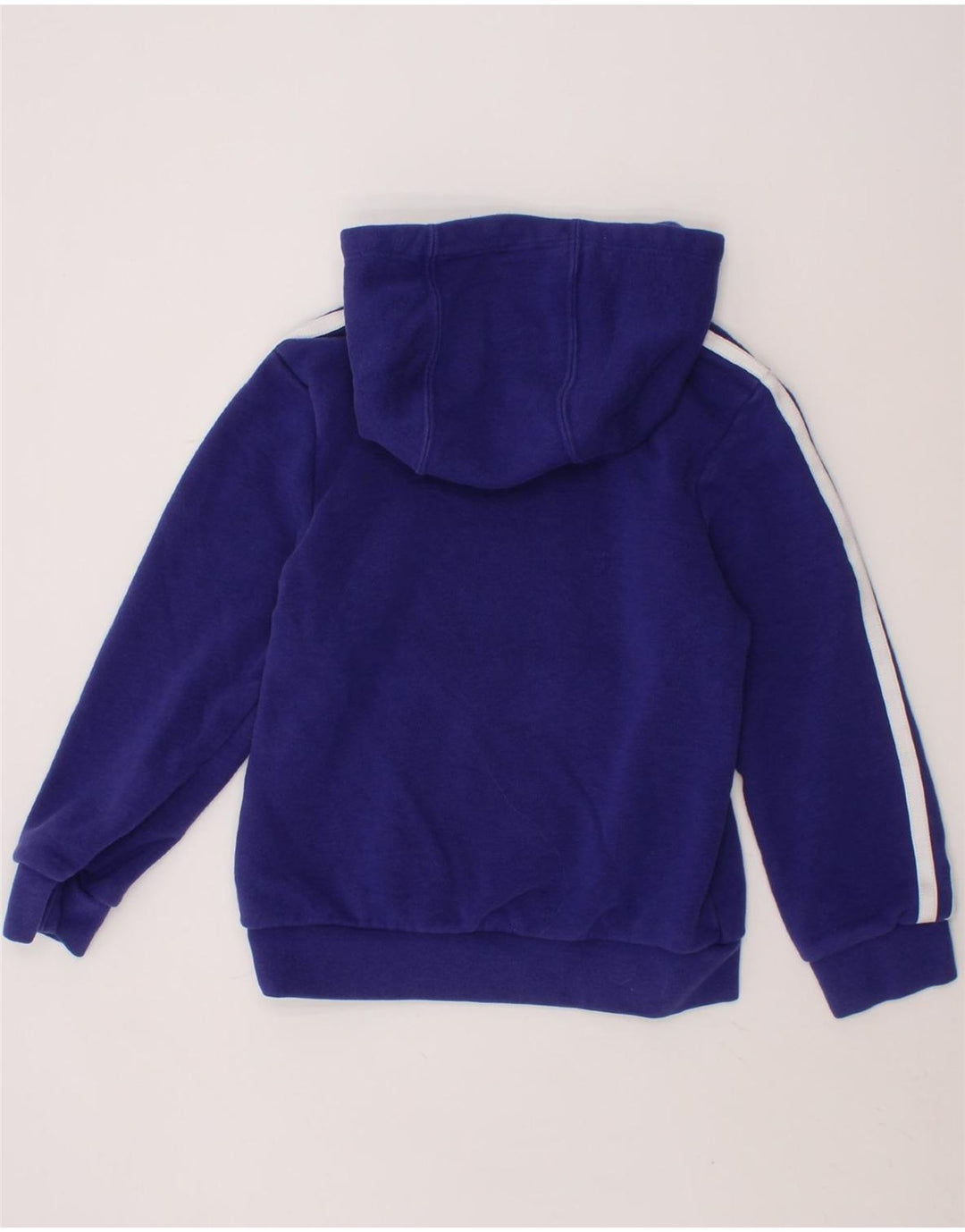 ADIDAS Girls Hoodie Jumper 6-7 Years Purple Cotton Vintage Adidas and Second-Hand Adidas from Messina Hembry 