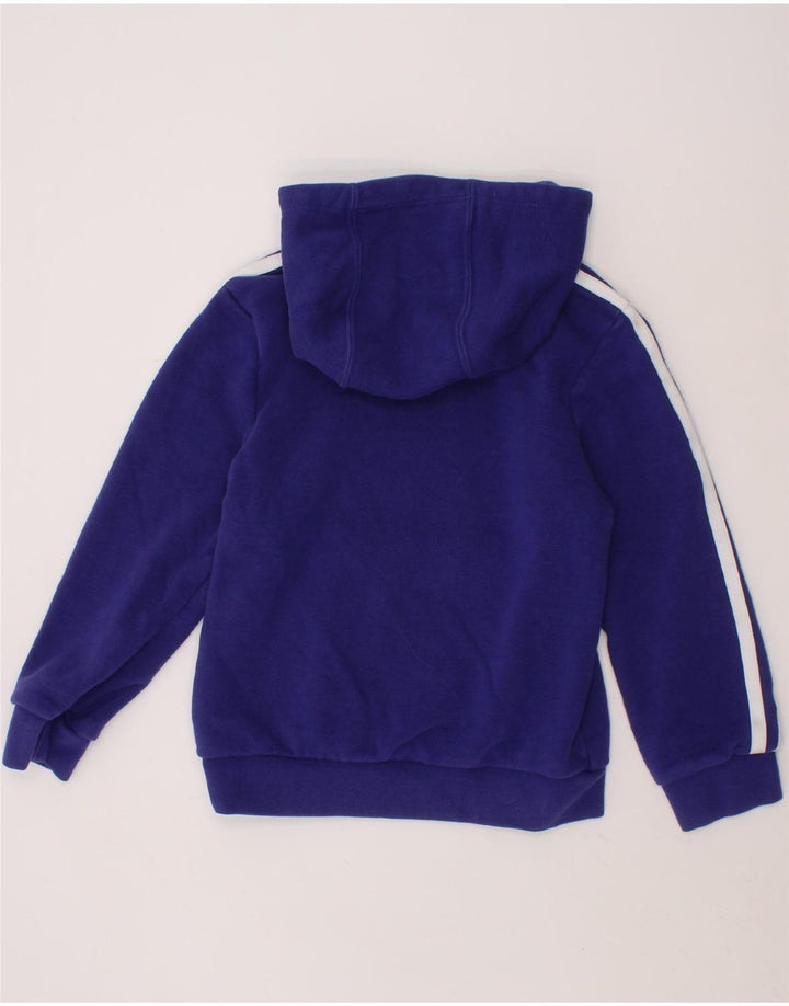 ADIDAS Girls Hoodie Jumper 6-7 Years Purple Cotton Vintage Adidas and Second-Hand Adidas from Messina Hembry 