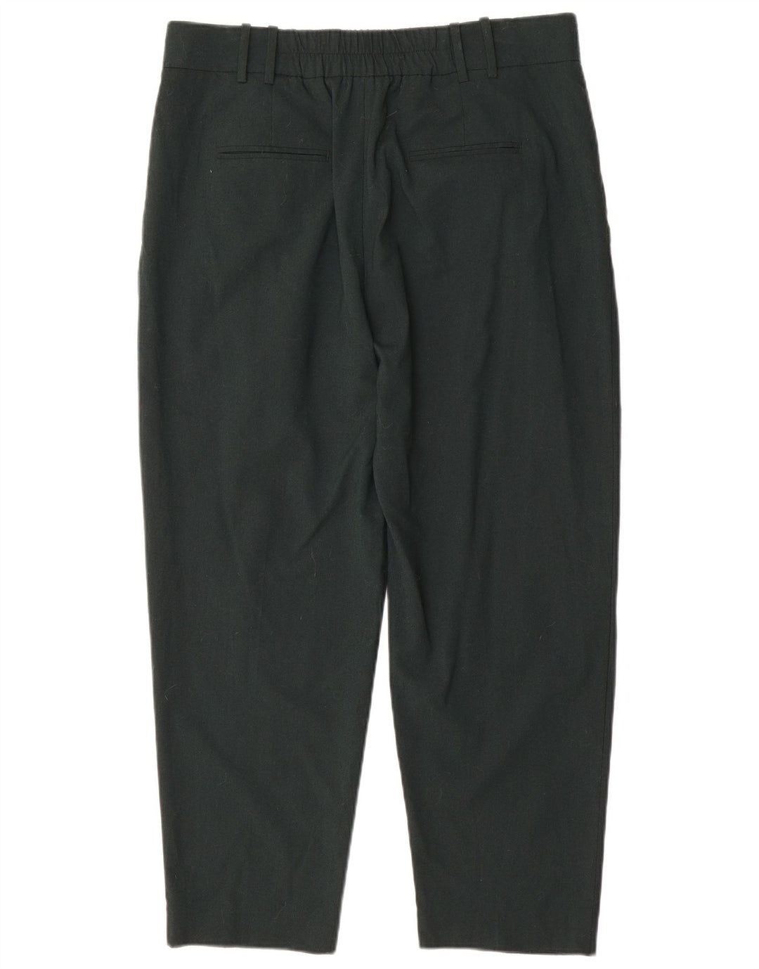 Zara Calça Feminina Cropped Pegged XL W36 L26 Verde Poliéster