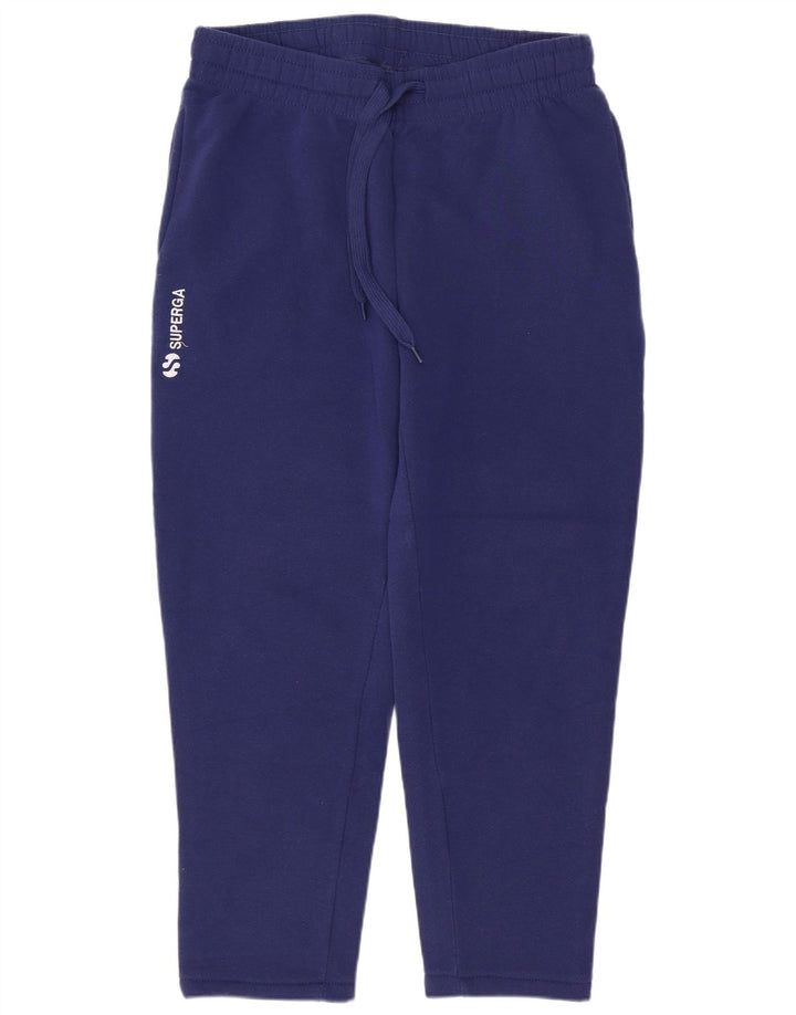 Calça de treino feminina SUPERGA UK 12 poliéster azul marinho médio