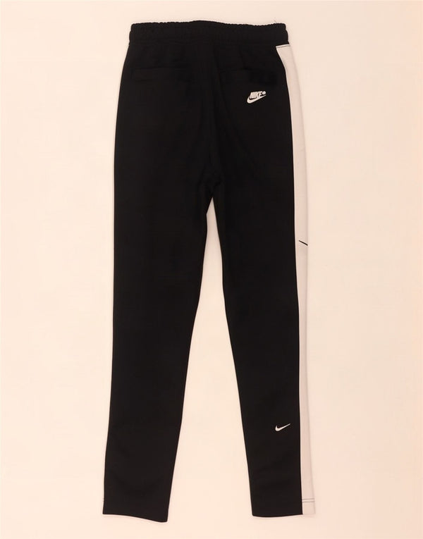 Nike Mens Swoosh Tracksuit Trousers Small Black Colourblock Polyester