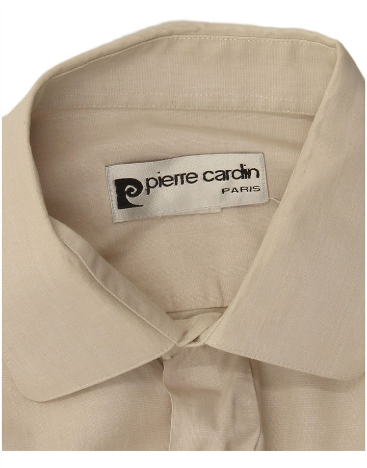 Camisa formal masculina Pierre Cardin grande bege