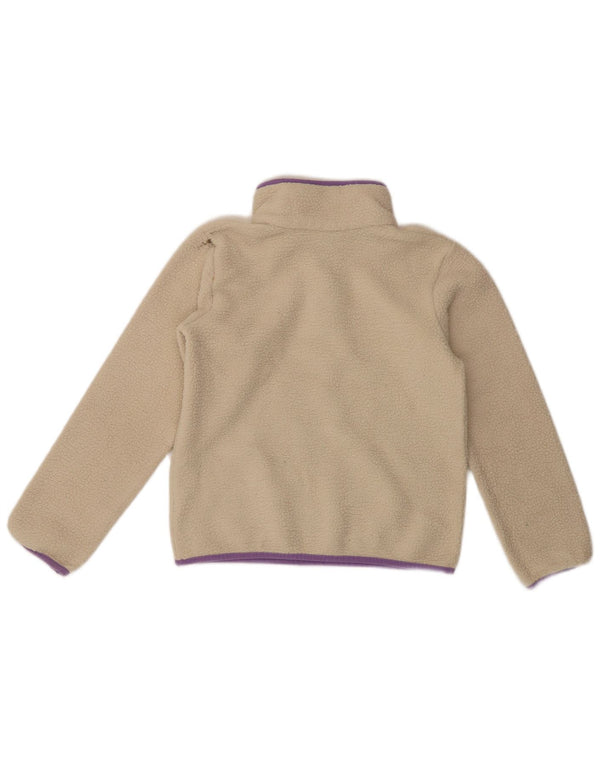 Columbia Suéter de lã com gola redonda para meninas 10-11 anos médio bege esportivo