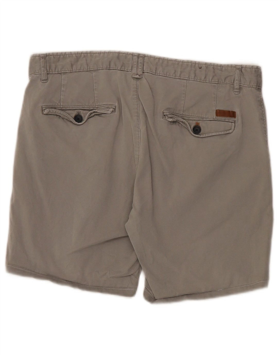 Zara Mens Chino Shorts EU 42 Grande W32 Cinza