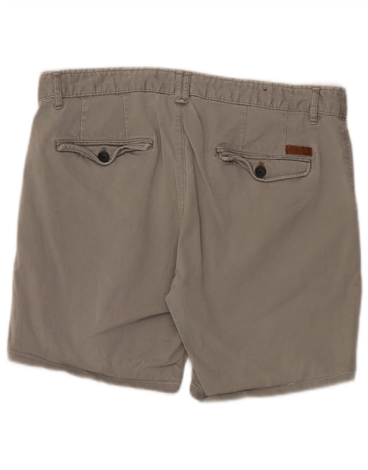 Zara Mens Chino Shorts EU 42 Grande W32 Cinza
