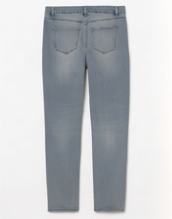 M&Co Jeans Slim Feminino Reino Unido 14 Grande W32 L29 Azul Algodão