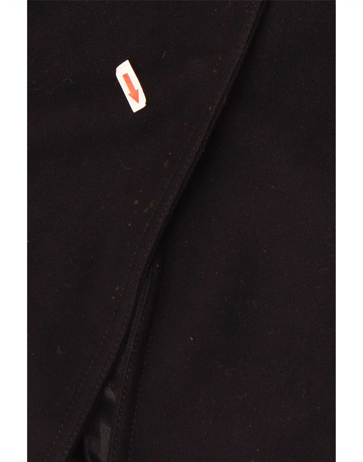 Sobretudo feminino Benetton UK 14 lã preta média