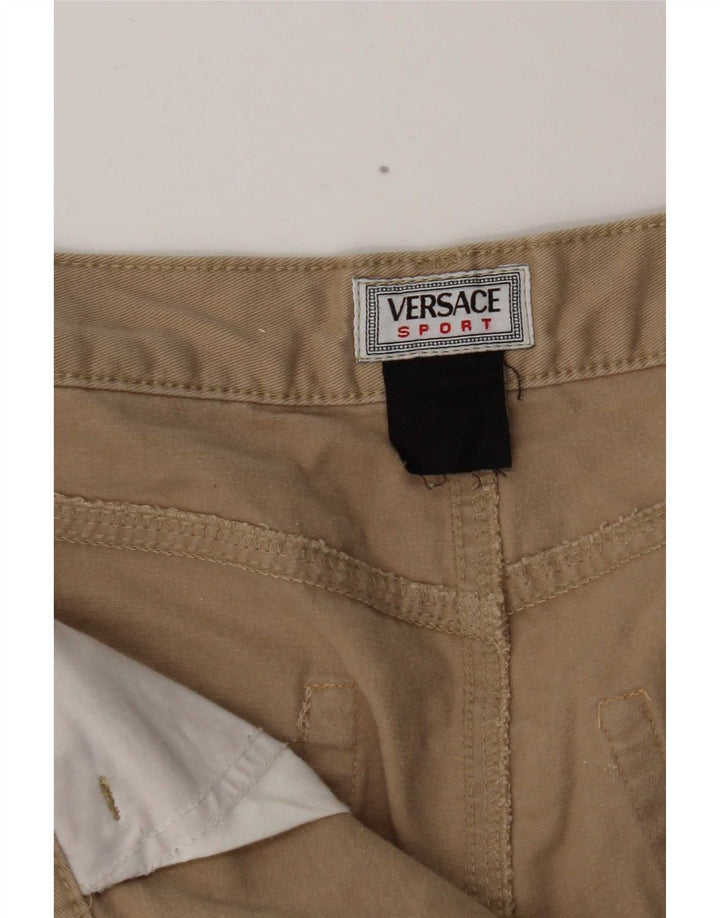 Calça casual reta masculina Versace W31 L30 bege
