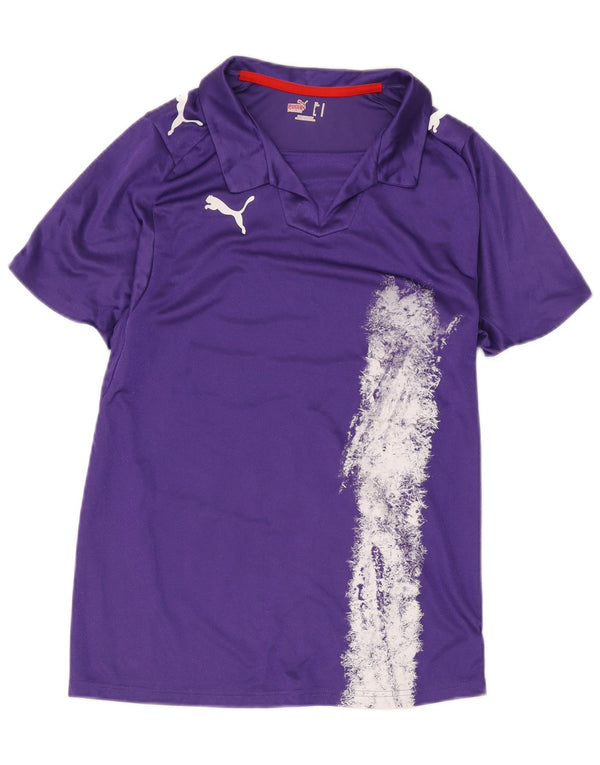 Camisa polo masculina Puma médio roxo colorblock