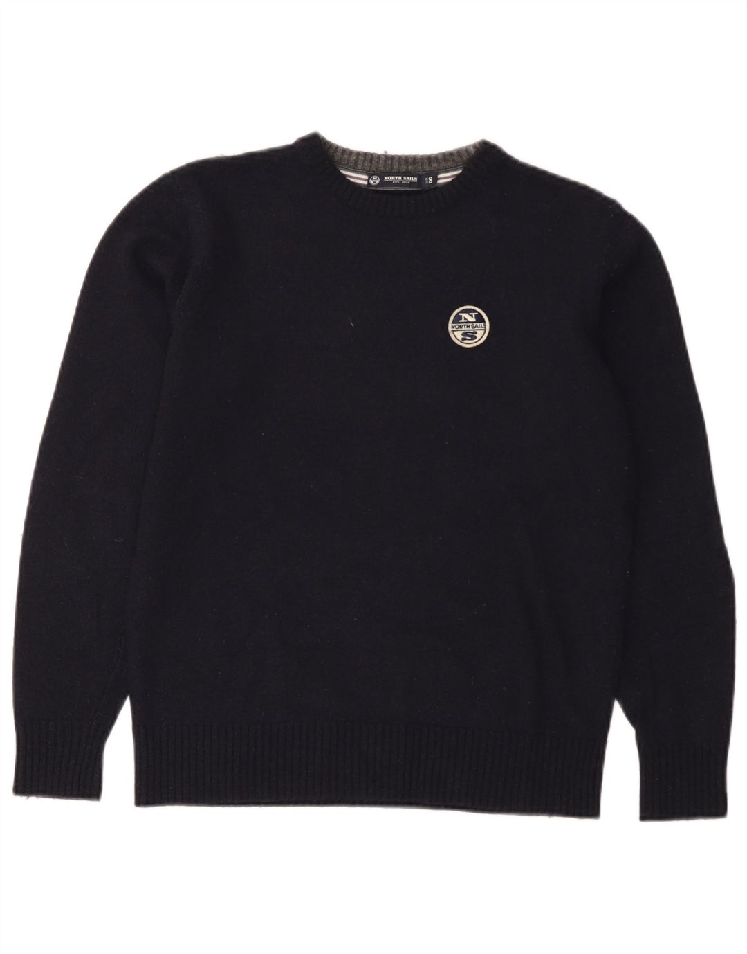 Suéter feminino North Sails com gola redonda, Reino Unido 10, pequeno, azul marinho, lã