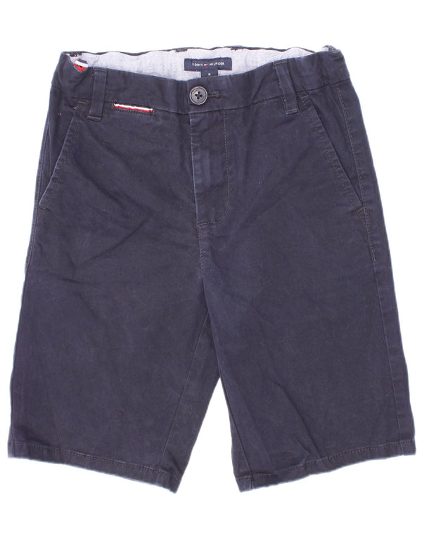 Tommy Hilfiger Boys Chino Shorts 7-8 anos W24 azul marinho algodão