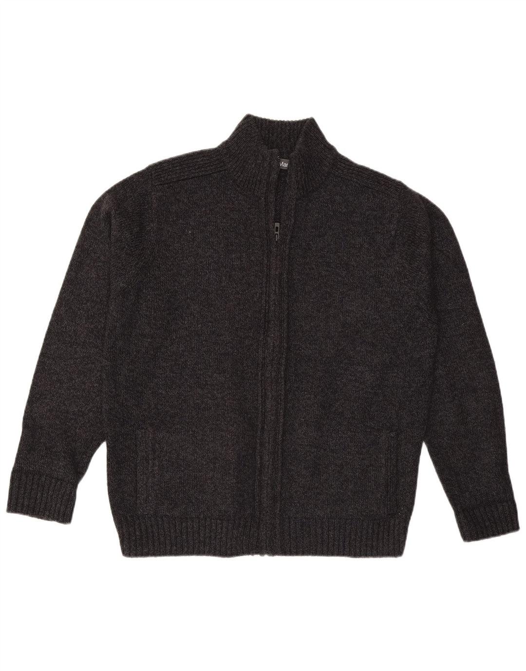 Suéter cardigã masculino Marks & Spencer grande cinza acrílico