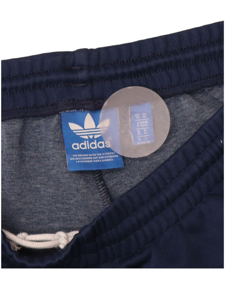 Shorts esportivos masculinos Adidas médio azul marinho poliéster