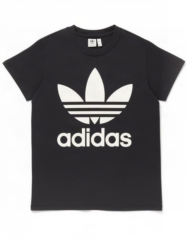 Camiseta Adidas Feminina Graphic Top UK 12 Médio Algodão Preto