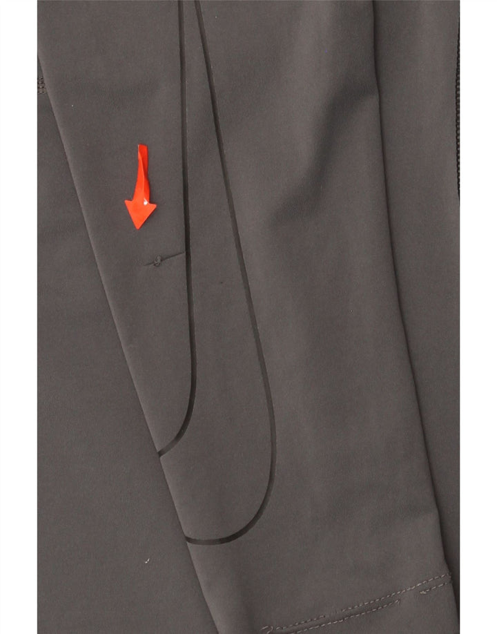 Nike masculino Dri Fit Top manga comprida poliéster cinza médio