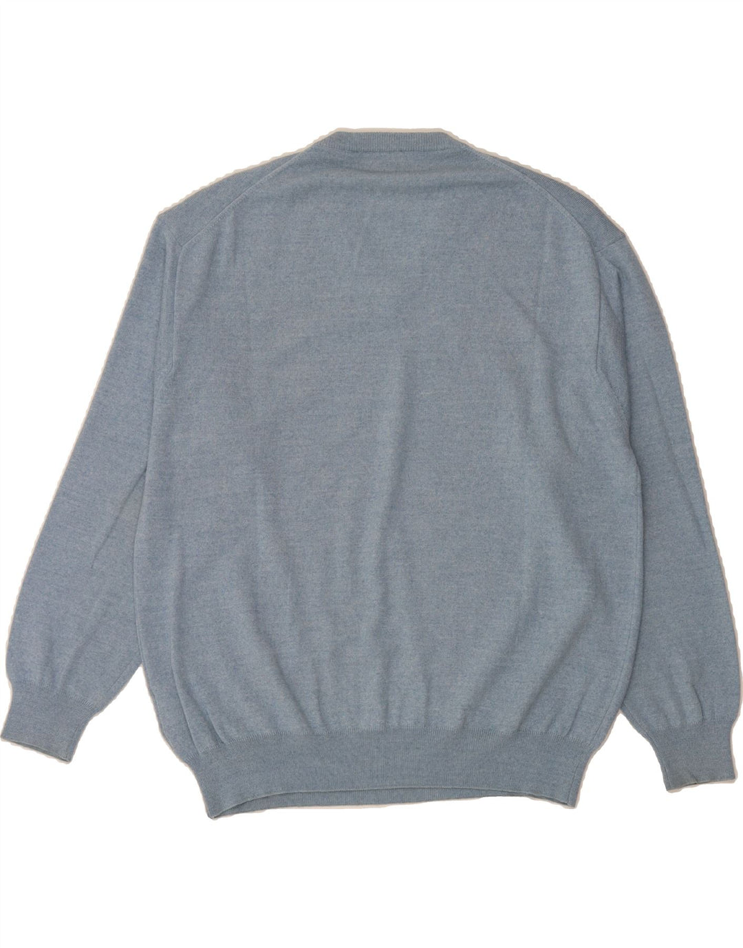 NAVIGARE Mens V-Neck Jumper Sweater 2XL Blue Merino Wool Vintage Navigare and Second-Hand Navigare from Messina Hembry 
