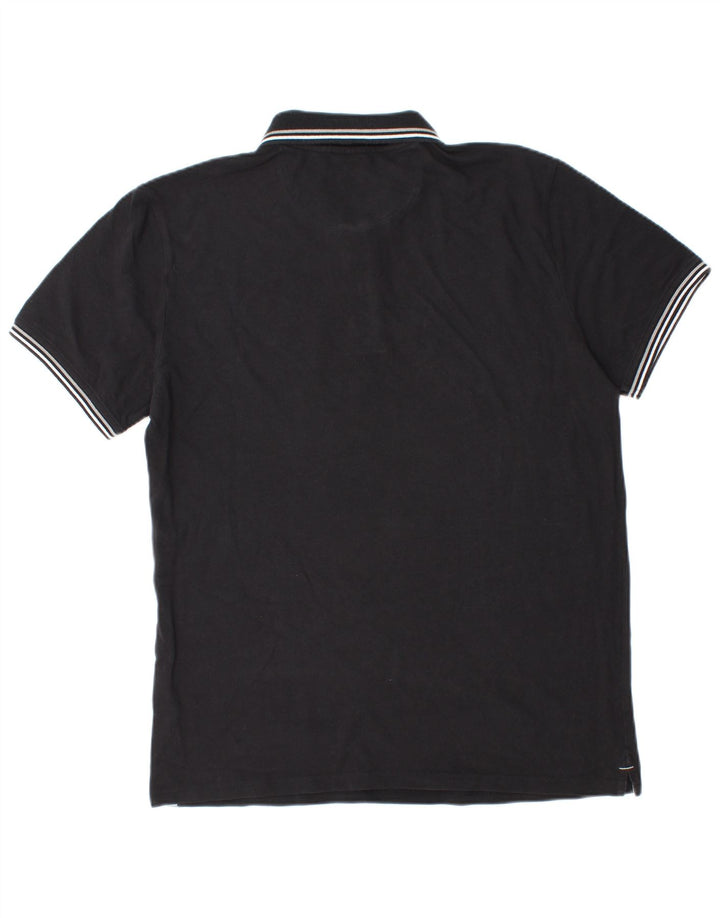 Camisa polo masculina Champion grande algodão preto