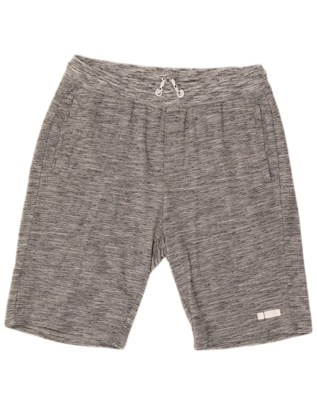 Shorts esportivos masculinos Freddy grande algodão manchado cinza