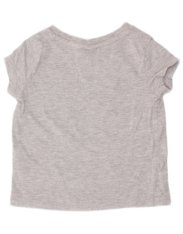 Camiseta Puma Baby Girls manga curta estampada 18-24 meses cinza manchado