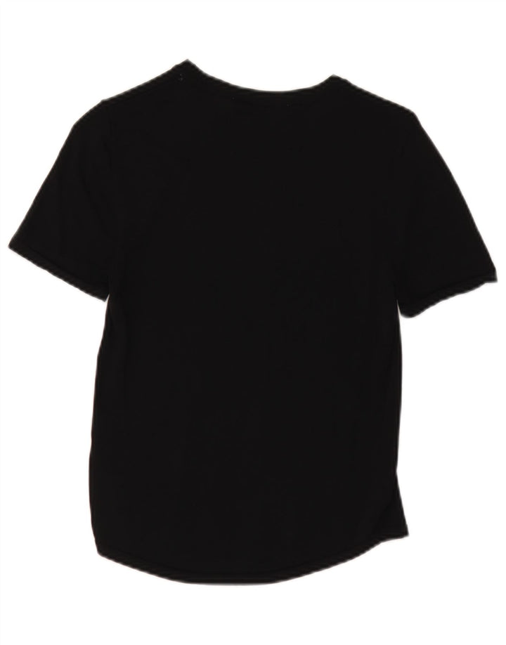 Camiseta feminina Zara UK 12 viscose preta média
