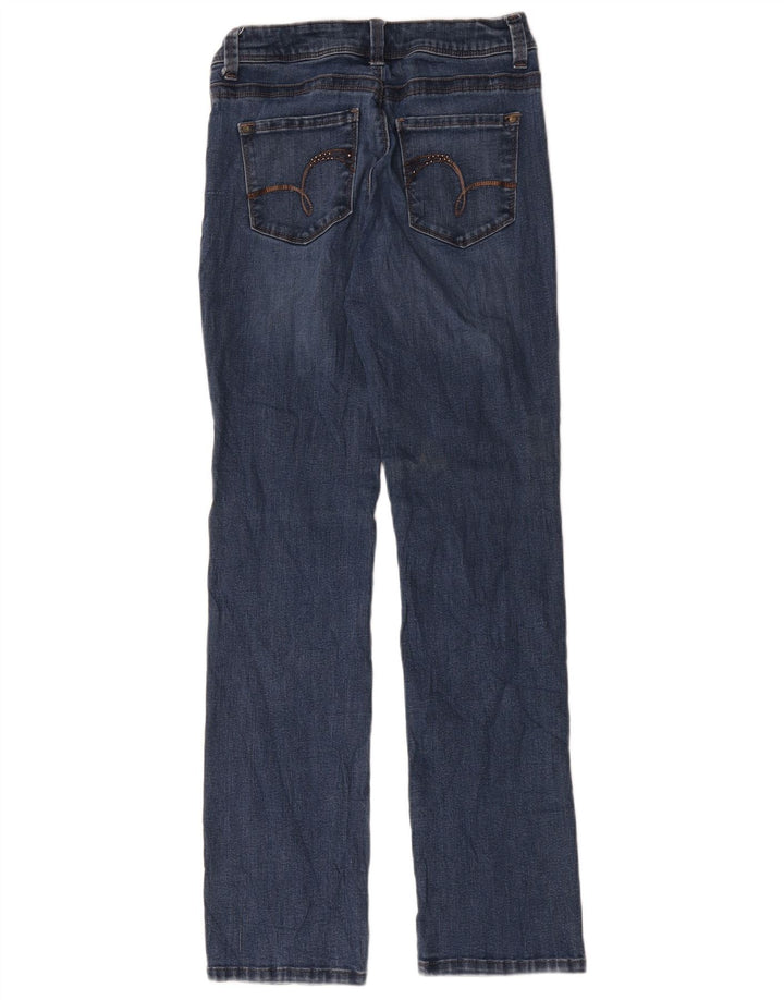 Calça jeans reta feminina Lee US 4 pequena W28 L30 algodão azul