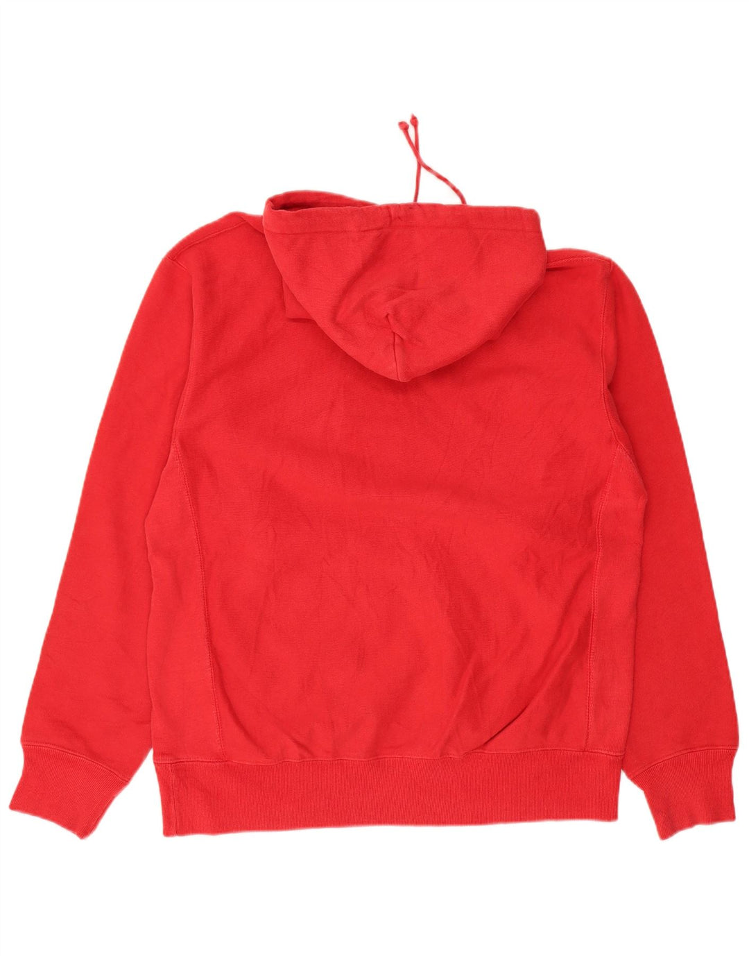 CHAMPION Suéter masculino com capuz gráfico de tecelagem reversa grande vermelho