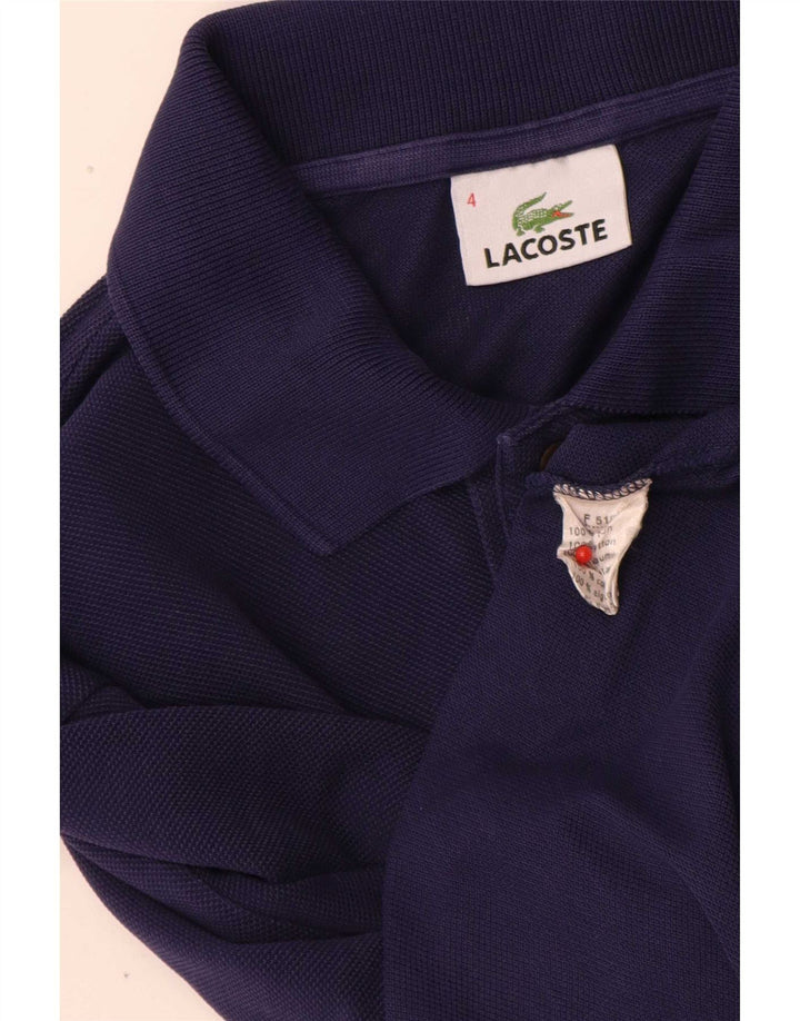 Camisa polo masculina Lacoste tamanho 4 médio algodão roxo