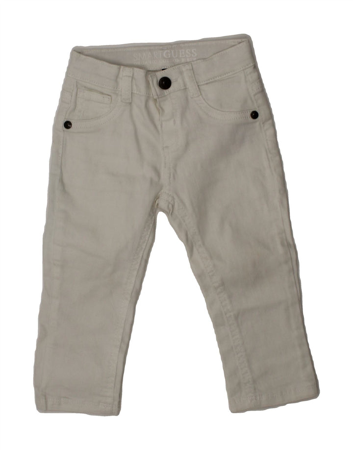 GUESS Baby Girls Straight Jeans 12-18 Months W18 L12 White Cotton Vintage Guess and Second-Hand Guess from Messina Hembry 