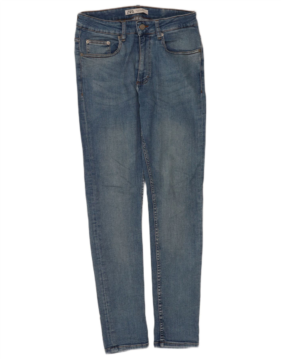 Zara Jeans Skinny Masculino EU 40 Médio W31 L30 Azul
