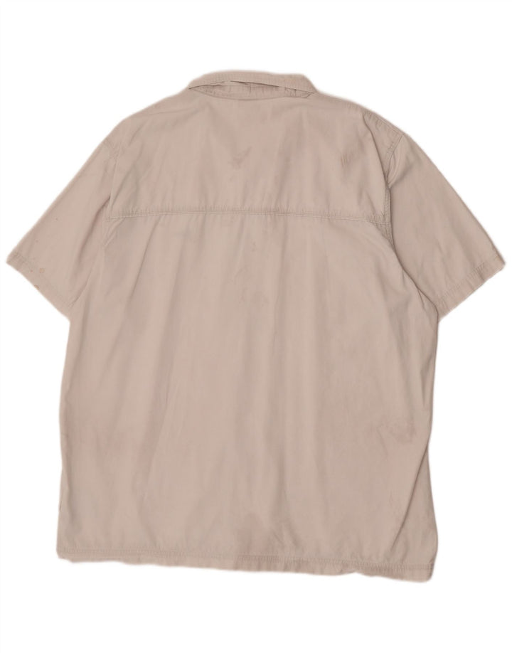 Camisa masculina Adidas de manga curta 2XL algodão branco