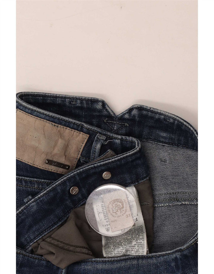 Diesel Feminino Cherick Slim Jeans W31 L30 Azul Marinho Algodão
