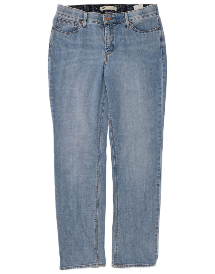 Calça jeans feminina Levi's 525 Straight W32 L32 azul algodão