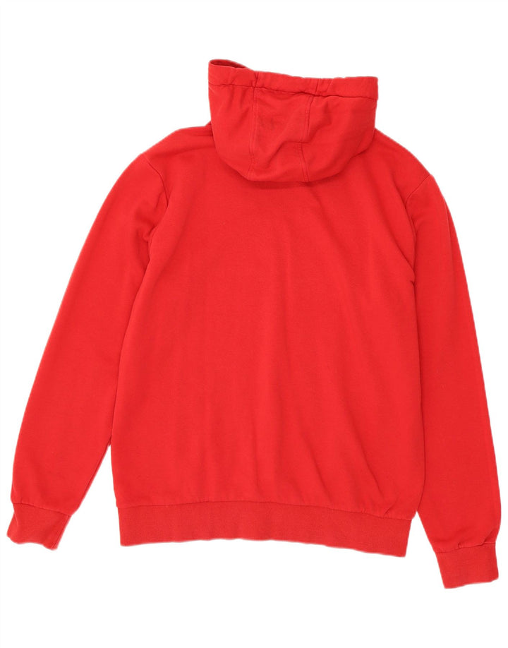 KAPPA moletom com capuz masculino gráfico médio algodão vermelho