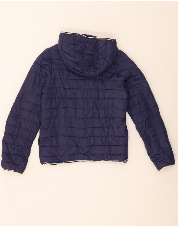 Casaco acolchoado com capuz Timberland para menina 13-14 anos pequeno azul marinho poliamida
