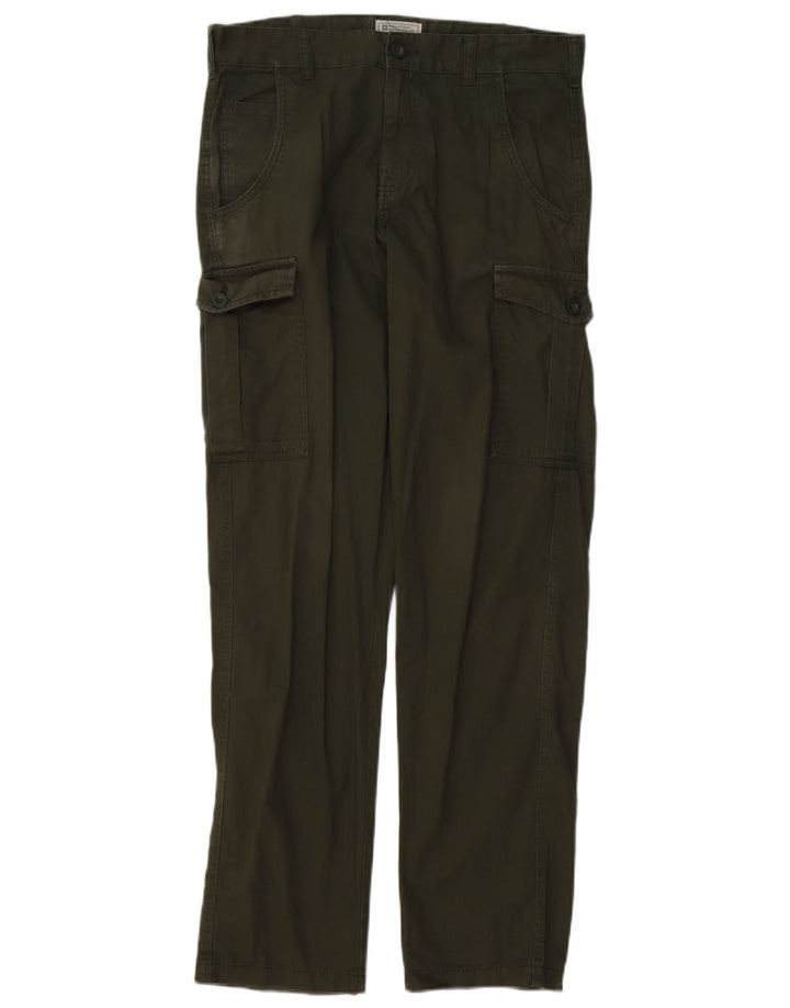 Calça cargo feminina reta MOUNTAIN WAREHOUSE W30 L32 algodão verde