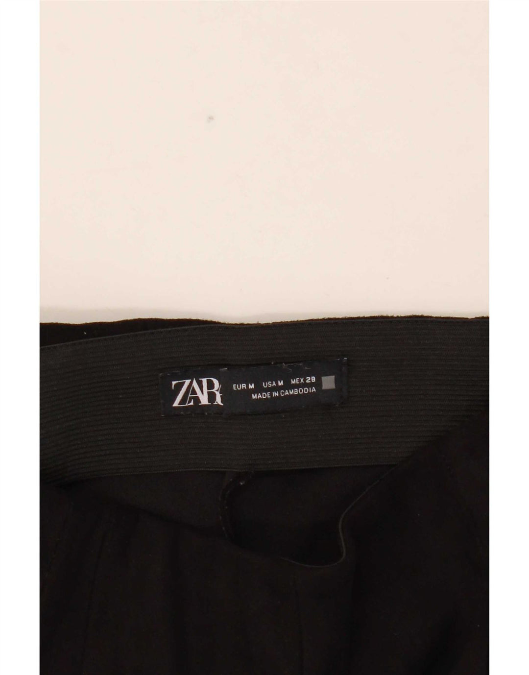 Zara Calça Feminina Slim Cropped Médio W28 L26 Preta