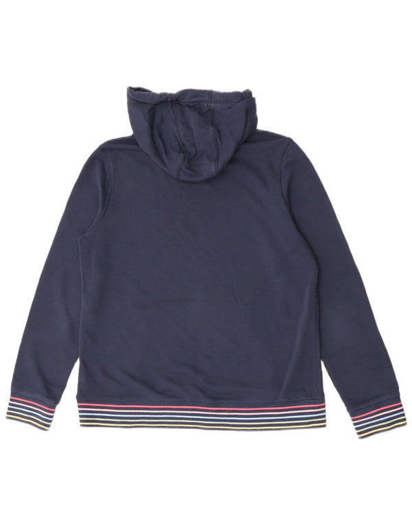 Crew Clothing moletom com capuz feminino Reino Unido 14 algodão azul marinho médio
