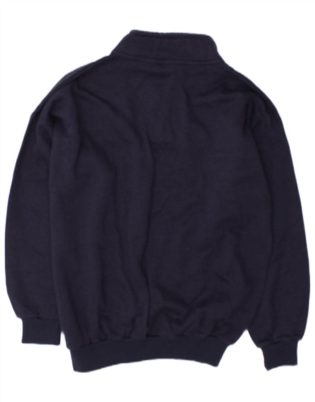 Suéter feminino vintage UK 14 algodão azul marinho médio