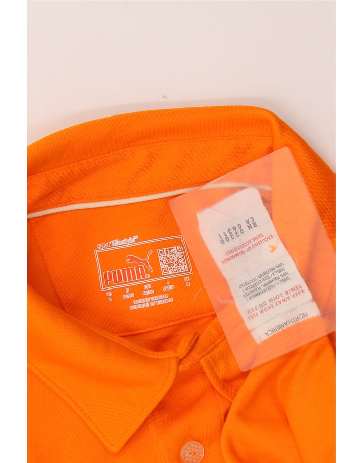 Camisa polo masculina Puma médio laranja poliéster