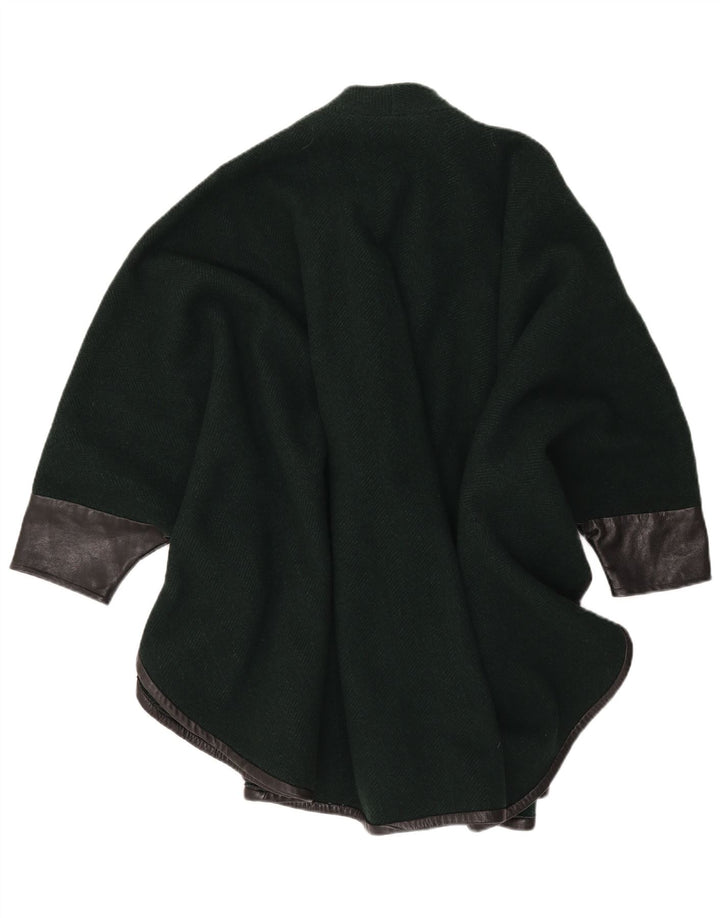 Casaco poncho feminino VINTAGE tamanho único verde