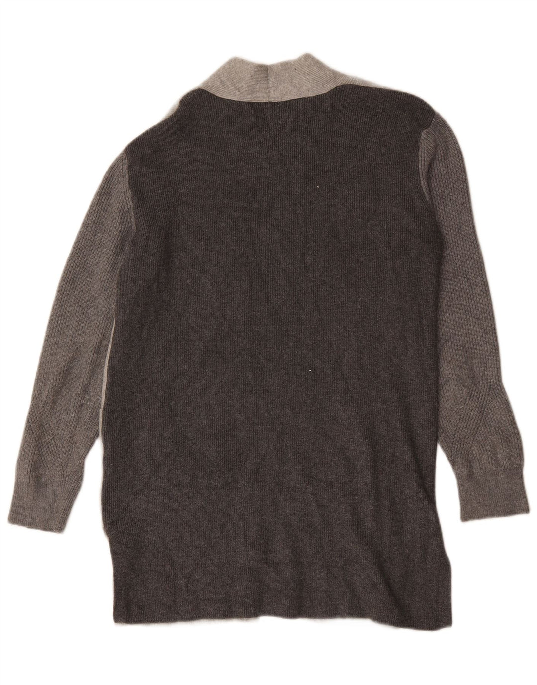Suéter cardigã feminino Longline Marks & Spencer Reino Unido 12 cinza médio