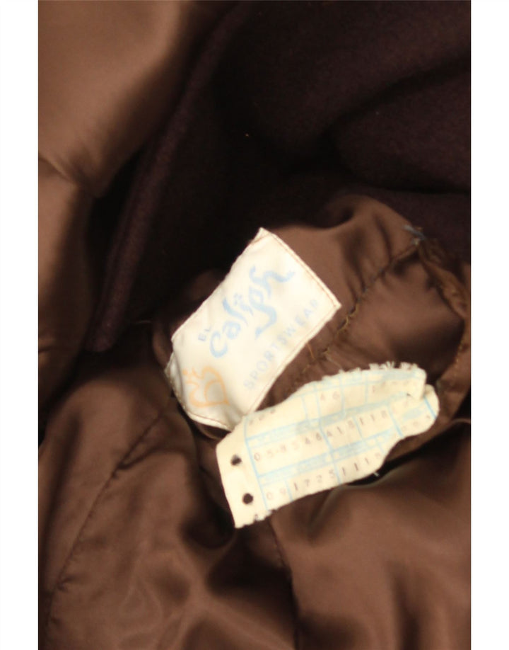 Casaco masculino vintage com peito duplo IT 46 pequeno marrom