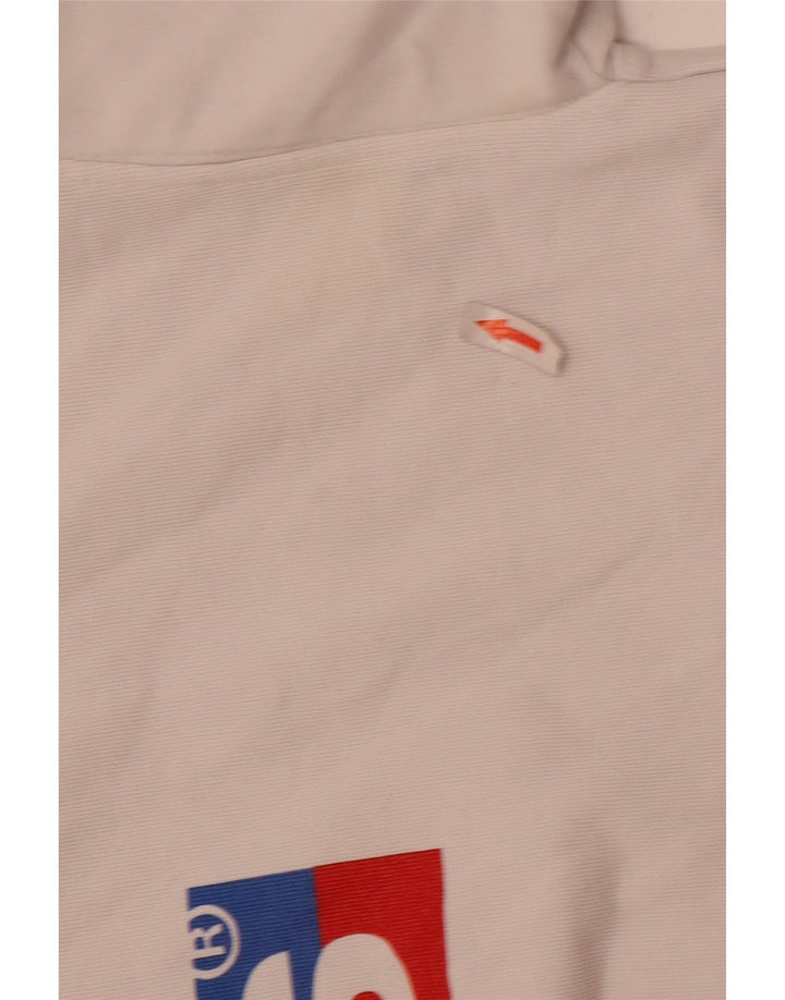 Suéter feminino Levi's com capuz grande e gráfico UK 14 algodão branco médio