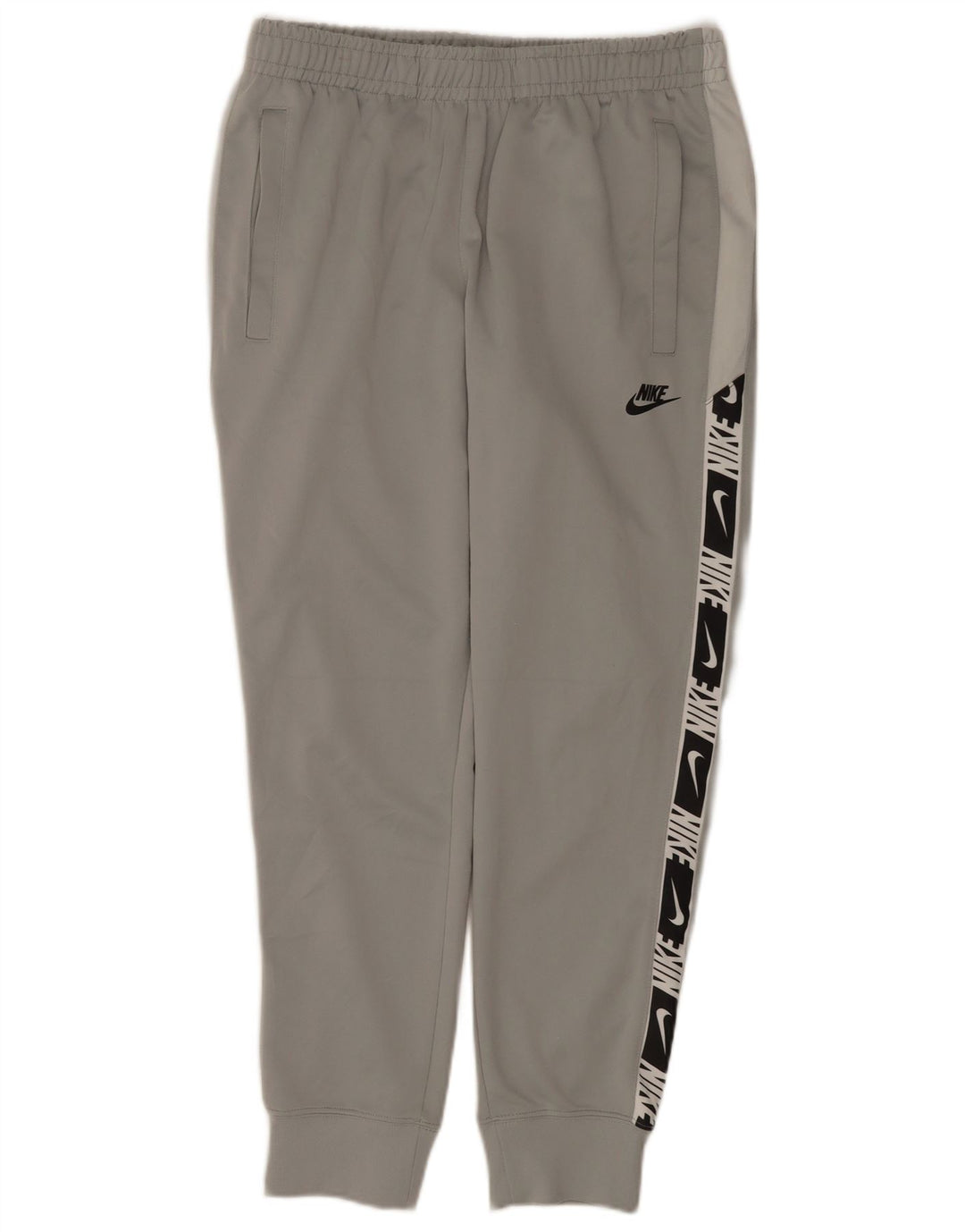 Calça de treino masculina Nike Graphic Joggers cinza médio colorblock