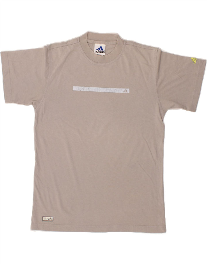 ADIDAS Boys T-Shirt Top 13-14 Years Grey Cotton Vintage Adidas and Second-Hand Adidas from Messina Hembry 