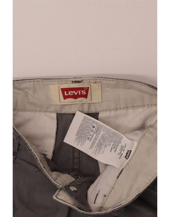 Shorts cargo masculinos Levi's 13-14 anos W27 algodão cinza