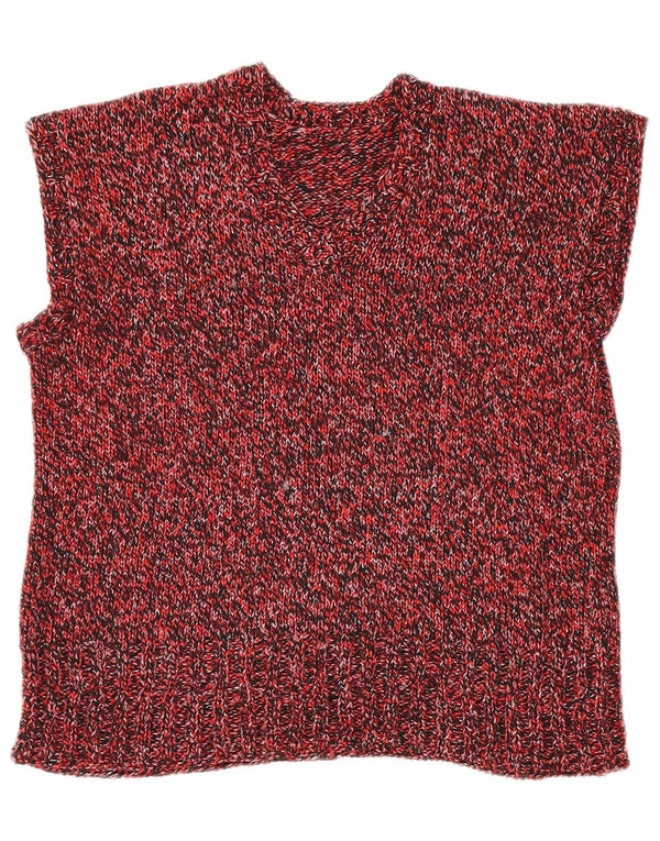 Regata feminina vintage UK 18 XL vermelha manchada